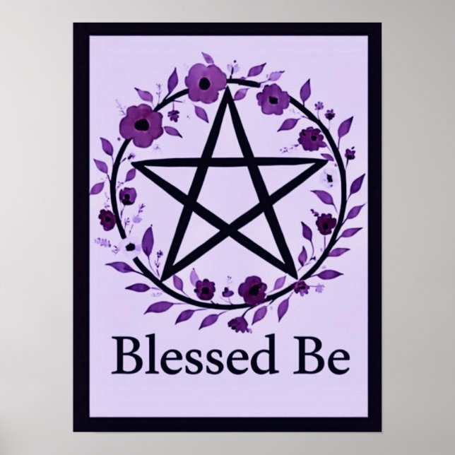 PurpleBlessedBe Poster (Vorne)