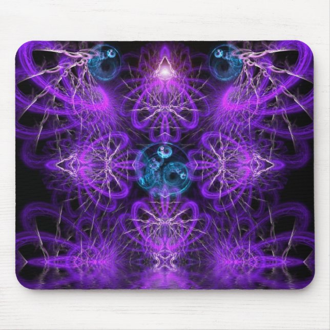 Purplelina Visionelles Fraktal Art Mousepad (Vorne)
