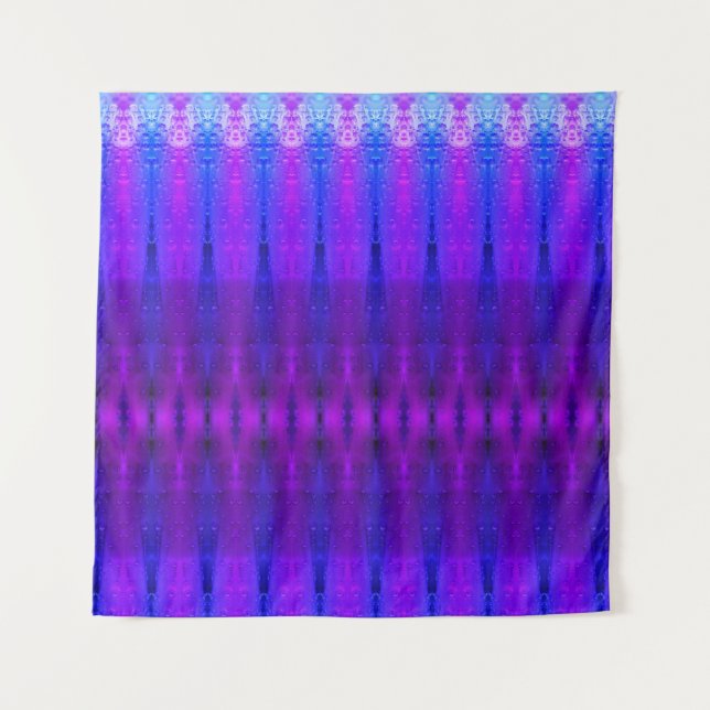 Purples Ikat 3 Miami Wandteppich (Vorderseite)