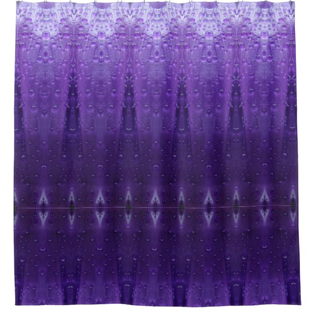 Purples Ikat Duschvorhang (Vorderseite)