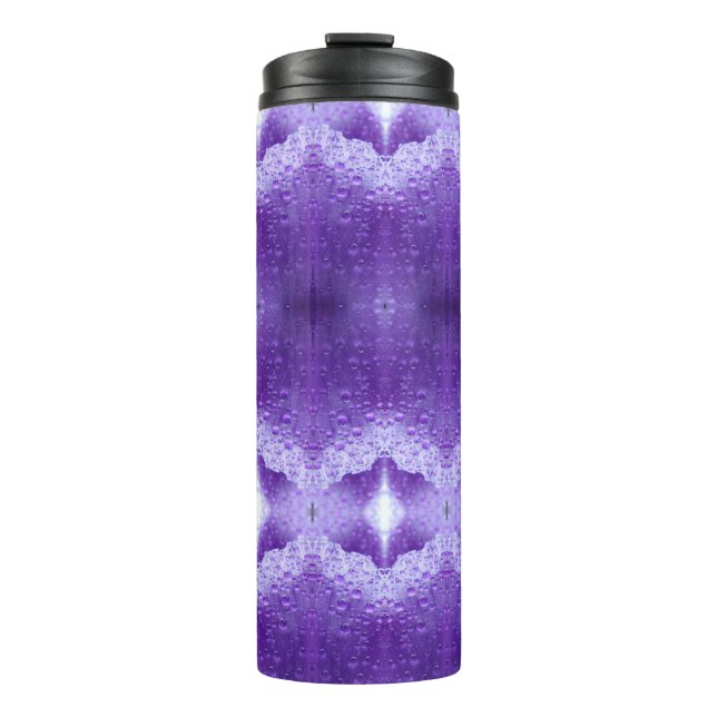 Purples Ikat Thermosbecher (Vorderseite)