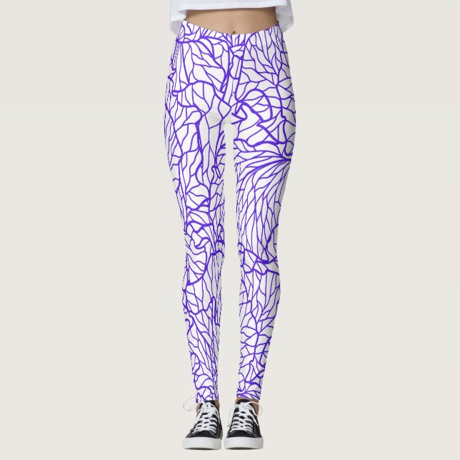 Purple's Lines Patton Leggings (Vorderseite)