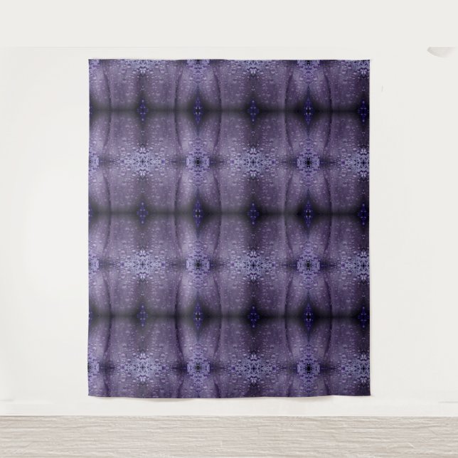 Purples Nebel Ikat zu Wandteppich (Vorderseite)