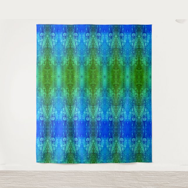 Purples X GL Ikat 8 Wandteppich (Vorderseite)