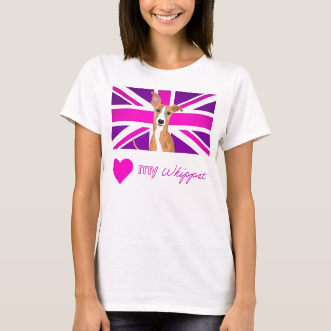 PURPLEWHIPPET Basic T-Shirt (Vorderseite)