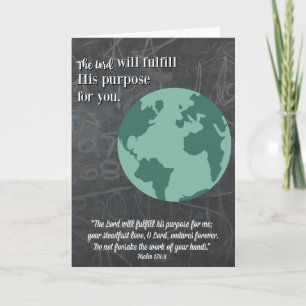 Purpose-Religious Graduation Card Karte