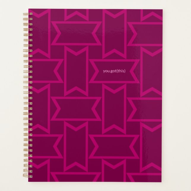 Purpur und Pinks für Frauen in der Technik Planer (Vorderseite)