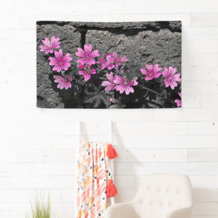 Purpurblumen Banner