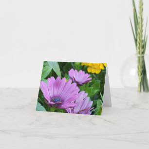 Purpurblumen Dankeskarte