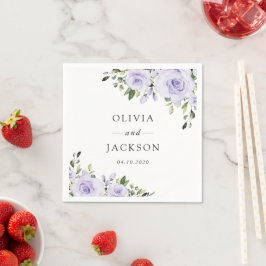 Purpurblumen, Lilac-Blume, Blumenzehen Serviette