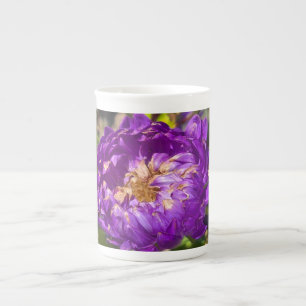 Purpurblumen Prozellantasse