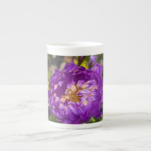 Purpurblumen Prozellantasse