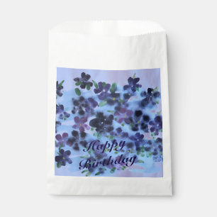Purpurrot mit Navy Blue Geschenktütchen