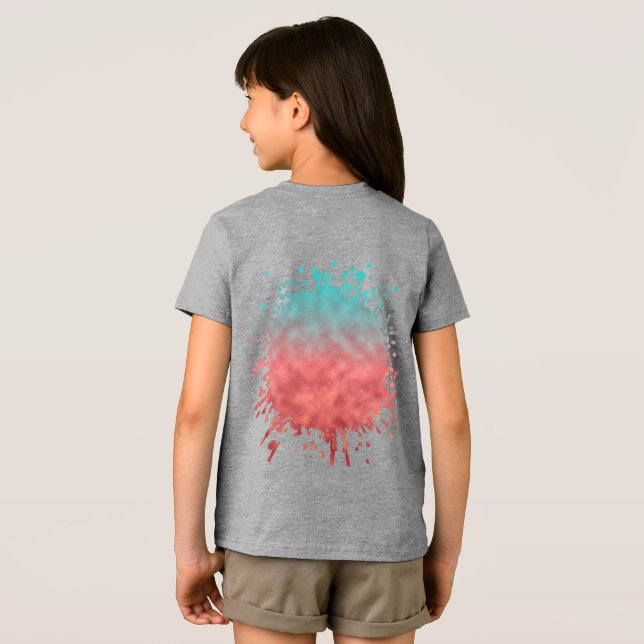 Purpurrote Fata Morgana Tri-Blend Shirt (Rückseite voll)