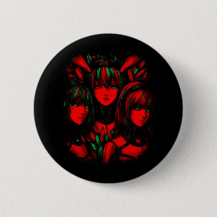 Purpurrote Trinität Button