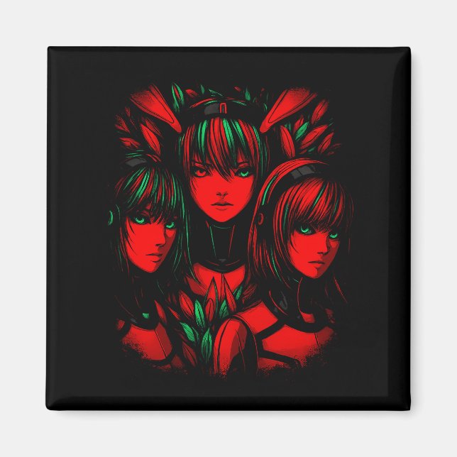 Purpurrote Trinität Magnet (Vorne)