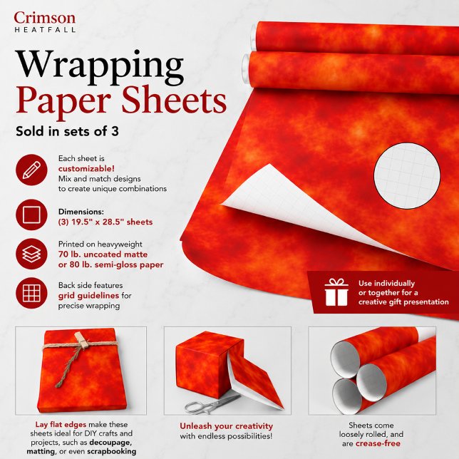 Purpurroter Haufall Geschenkpapier Set (Von Creator hochgeladen)