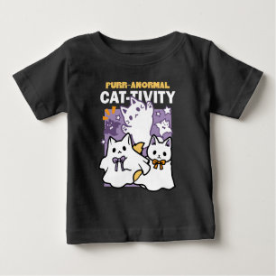Purr-anormale Katzenbildung - Halloween-Katzen-Des Baby T-shirt