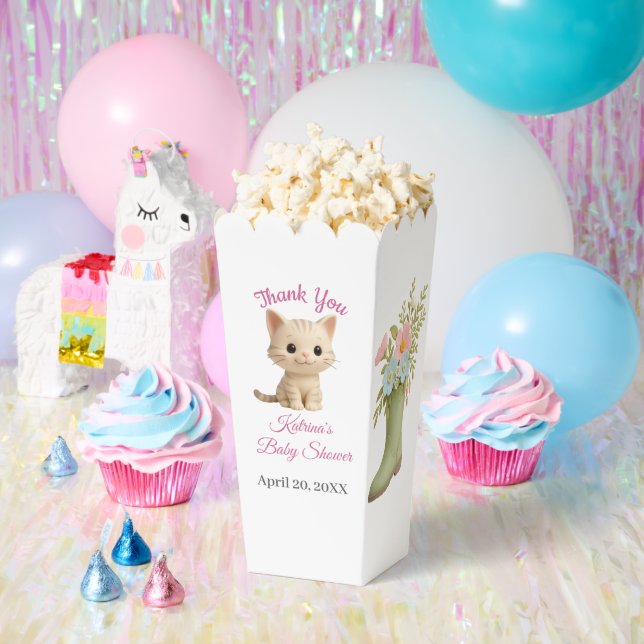 Purr-fect Baby Girl Kitten Babydusche Geschenkschachtel (Party)