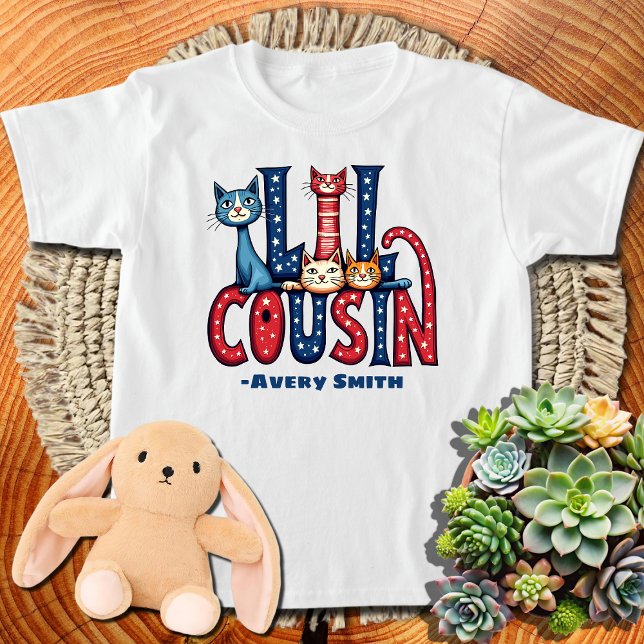 Purr-Fect Cousin Kitty Cat Matching Family T-Shirt (Von Creator hochgeladen)