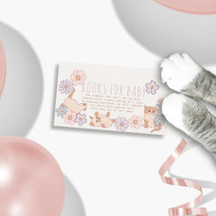 Purr-fect Duschkatzen Blumenmädchenbücher für Baby Begleitkarte