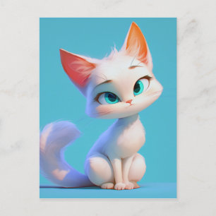 Purr-fect-Elegance Feiertagspostkarte