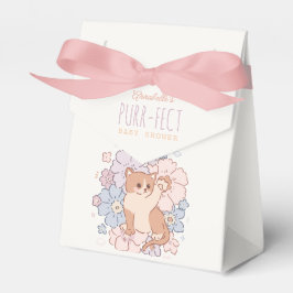 Purr-fect Niedliche Katzen Blumenmädchen Babydusch Geschenkschachtel