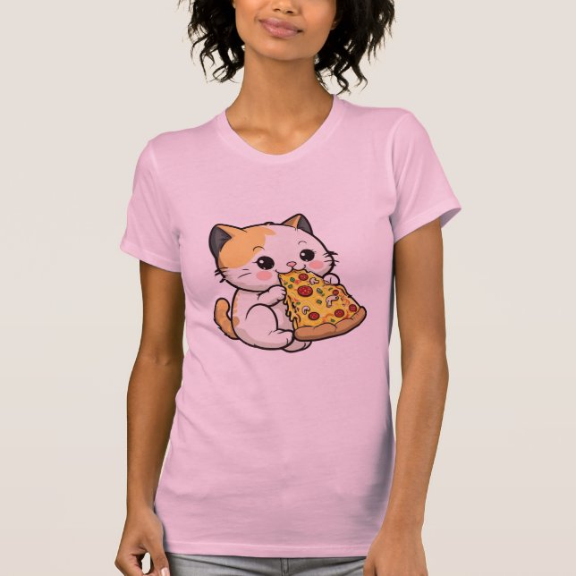 "Purr-fect-Slice" T-Shirt (Vorderseite)