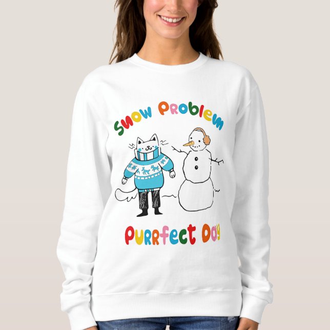 Purr-fect-Tag Sweatshirt (Vorderseite)
