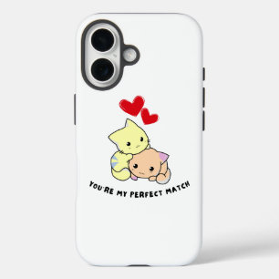Purr-fect Valentin iPhone 16 Hülle