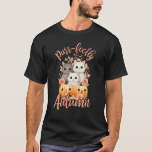 Purr-fekt Cottagecore-Katzen Halloween-Fries Herbs T-Shirt