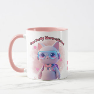 Purr-fekt Meow-nificent Katzen-Tasse Tasse