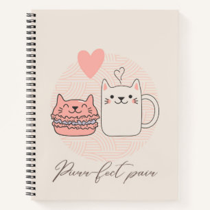 Purr-fektes Paar Notizbuch