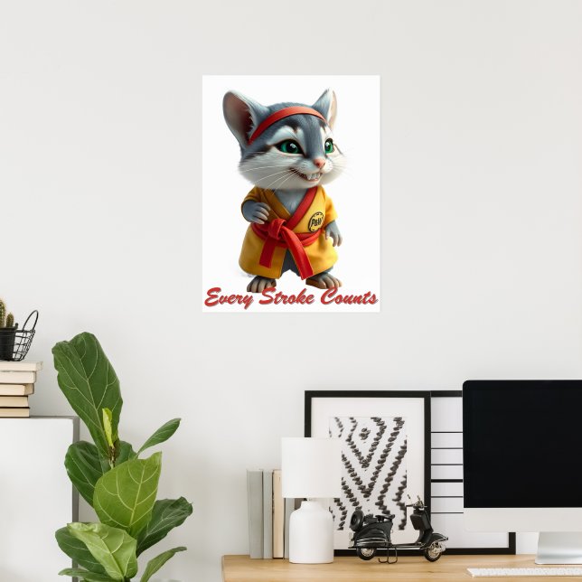 Purr‑fessional Painter Poster (Heimbüro)