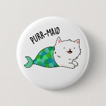 Purr maid Funny Kitty Cat Mermaid Pun