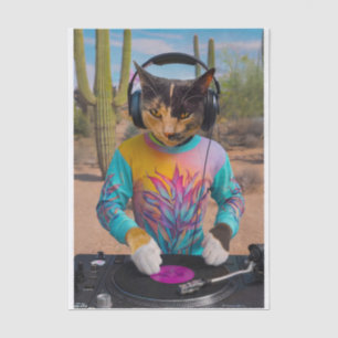 Purr Mix-a-Lot, Dj Kitty spielt realistische Tunes Seidenpapier