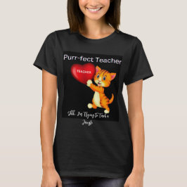 Purr-perfekt pawsome Teacher T-Shirt