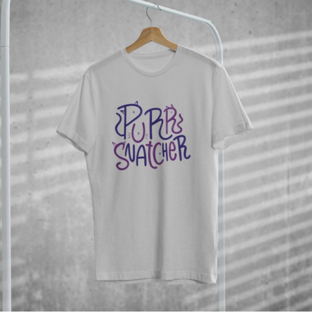 Purr Snatcher Lettering T-Shirt (Von Creator hochgeladen)