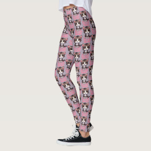 Purr-süßer Chibi Kawaii Kitten in Pink Leggings