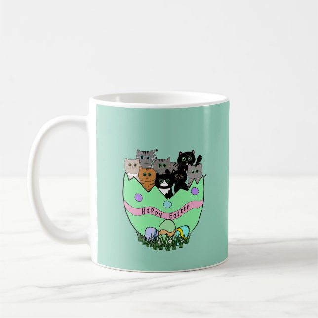 Purr-zitierend Osterüberraschung Kaffeetasse (Links)
