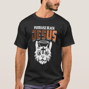 Purraise Schwarzer Jesus Schwarze Geschichte Monat T-Shirt