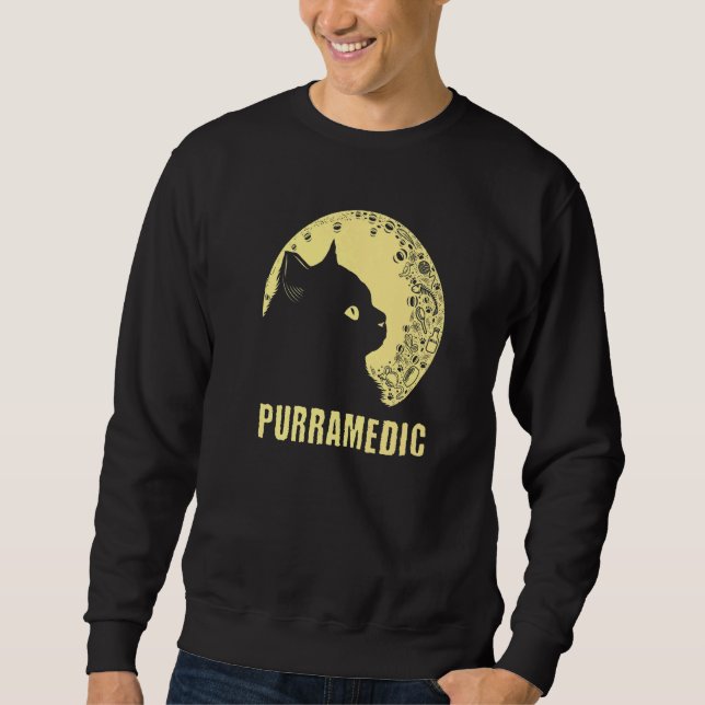 Purramedic Cat  Paramedic Kitten EMT  Cat Mom  1 Sweatshirt (Vorderseite)