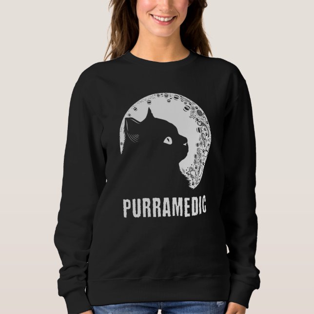 Purramedic Cat   Paramedic Kitten EMT   Cat Mom Sweatshirt (Vorderseite)