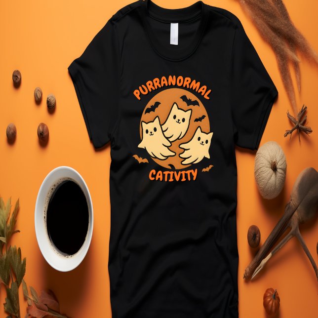 Purranormale Kreativität Retro Ghost Halloween T-Shirt (Von Creator hochgeladen)