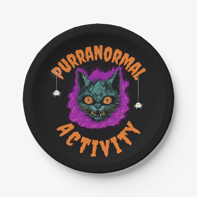 🎃 Purranormale Party! 🕸️ Pappteller (Vorderseite)