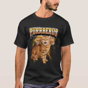 Purrberus 3-köpfige orange Katze bewacht die Unter T-Shirt