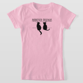 Purrever Friends Cute Cat Besties T-Shirt