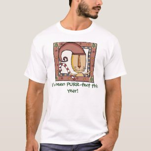 Purrfect, bin ich Schnurren-fect dieses Jahr T-Shirt
