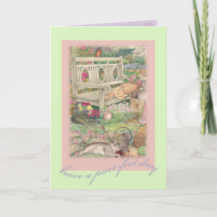 Purrfect der Tag der Mutter Illustrationsgrüße Karte