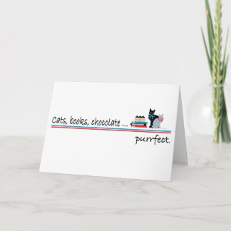"Purrfect" Gruß-Karte Karte